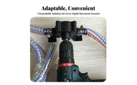 automaticPriming Drill-Powered liquid pump Portable Design Pumping apparatus Multi-Fluid Compatible for Homeowners, DIY hobbyists, aquatic pets aquarium Owners, Home Use, Emergency Drainage, Garden, Garage