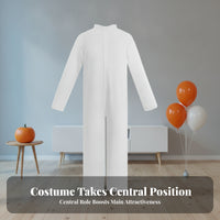 Full Body Jumpsuit Round Neck One-Piece Suit Simple for Children