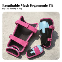 Guard Gear Set Stitched Trim Soft Padding Baseball Leg Guards
