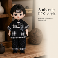 20cm Doll Clothes Republican Era Chinese Style Outfit for Cotton Dolls