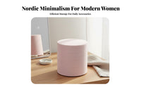 Rotating Jewelry Box Dust-Resistant 4-Layer Rotating Jewelry Organizer Compact Design 4-Tier Swivel Accessory Case for Women, Desktop, Dorm Room