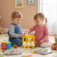 6 Pieces Shape Matching Eggs Early Education Educational Ovoid Game Color Sorting Ovoid Set Interactive Learning Great Easter