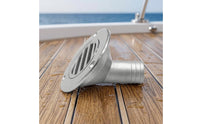 Saltwater-Resistant Marine Drain Fitting with Flange Angled Boat Drain Fitting Slim Hardware Easy to Clean for Yachts