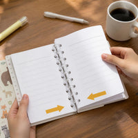 American Splatter Animal B5 Loose-Leaf Notebook for Students, Detachable Ring Coil, Thickened A5 Diary