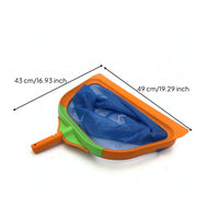 Reinforced Swimming Pool Net Wide Opening Pool Cleaning Net Handheld Skimmer with Mesh Bag Easy to Use for Spas, Ponds