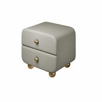 Modern Minimalist and aesthetic NimbusShaped Cabinet Two-Drawer Storage Bedside Table Cute Design Nightstand Fully Assembled for Children, homeowners, Young grown-ups, kid's Room, Nursery