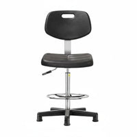 Light Luxury aesthetic Upholstered High Stool with supportrest Modern Design Bar Chair Built-in Footrest Seating Furniture Sturdy Base for Homeowners, Cafe Owners, Adults, Kitchen Island, Reception Area, Restaurant, Dining Room