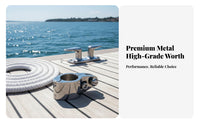 Stainless Steel Tube Clamp Accurately-Cast Cast Boat Cover Tube Clamp Hinged Jaw Slide Aquatic Jaw Slide for Boats