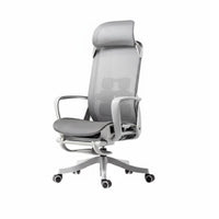 Ergonomic Design Reclining Desk Chair with Footrest 360-Degree pivot Reclining Chair with Footrest Breathable Mesh spine Computer Seat Adjustable Support for Remote Workers, Students, video game enthusiasts, brief rest, Study Room, Studying, Bedroom