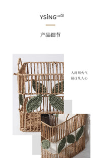 仿藤编脏衣篮家用浴室卫生间脏衣服衣物收纳筐高颜值日式脏衣篓子
