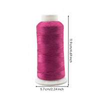 120D Polyester Thread Spool Low Fuzz Polyester Embroidery Thread Resistant Crafting Material for Crafters