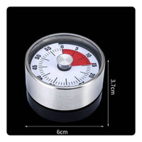 No Batteries Required Adhesive Mechanical Timer Loud Alarm Adhesive Kitchen Timer Easy to Use for Teachers, Students, Classroom, Study Room