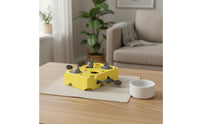 Self-Entertaining Cheese Box Feline Toy Slow Feeder Whack a Rodent Feline Toy Mental Enrichment Pet Supply