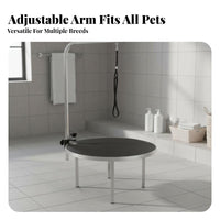 Non-Slip Surface Folding Pet Grooming Table Easy to Clean Foldable Grooming Table Heavy Duty All-in-Single Kit for Home Groomers