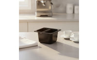 Large Capacity Espresso Knock Box Easy to Clean Stainless Steel Knock Bin Long-Lasting Stainless Steel Espresso Dump Bin for Home Baristas, Office