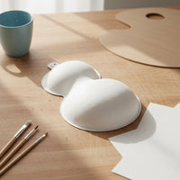 Blank White Mask Lightweight Paintable Pulp Mask Reusable for Art Projects, Kids