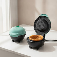 Electric Waffle Bowl Maker with Nonstick Plates Space-Saving Waffle Bowl Maker Vertical Storage Appliance Quick for Home Cooks, Breakfast, Kitchen