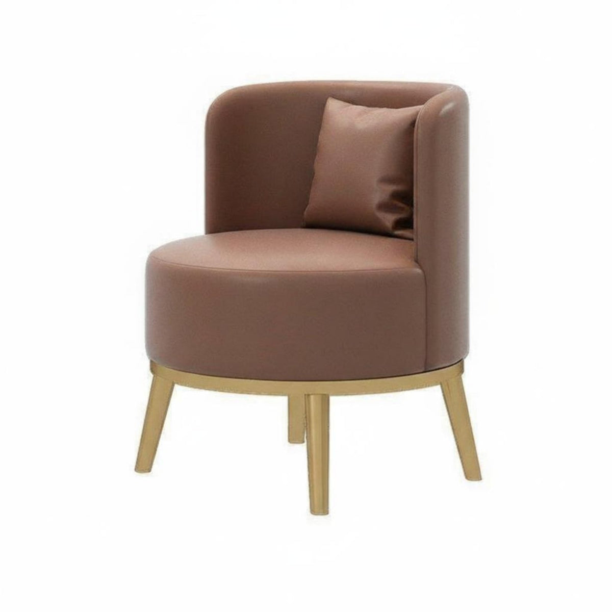 Modern Design Upholstered Barrel Chair High-Rebound Cushion Lounge Seat Thick Padding Indoor Seating Ergonomic Support for Interior Designers, Business Owners, Hotel Lobby, Reception Area, Office, Living Room