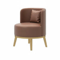 Modern Design Upholstered Barrel Chair High-Rebound Cushion Lounge Seat Thick Padding Indoor Seating Ergonomic Support for Interior Designers, Business Owners, Hotel Lobby, Reception Area, Office, Living Room