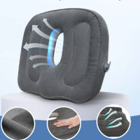 Inflatable Seat Cushion Soft Seat Cushion with Valve Compact for Travel