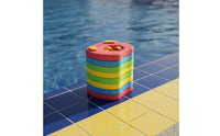 8 Pieces Non-Inflatable Arm Buoyancy Aid Disc Portable Swim Buoyancy Aid with Central Opening Long-Lasting Swim Disc Comfortable for Children, Toddlers, Beach