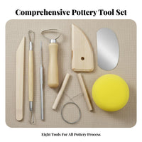 8 Pieces 8 Piece Pottery Tool Set Long-Lasting Clay Sculpting Tool Set