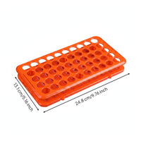 Centrifuge Tube Holder Easy to Assemble 50 Hole Tube Holder Sturdy Lab Manufacturing Supply for Research Facility, Testing