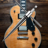 Long-Lasting Steel T Handle Tapered Reamer Clean Material Removal Tapered Reamer Versatile Manual Hole Enlarger Hardened Cutting Edges for Luthiers, Guitarists, Instrument Maintenance, Workshop