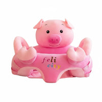 Anti-Rollover Design creatureShaped Sitting Coach Spinal Support Soft Fabric Creature Learning Chair Sit-up Training Aid Baby Floor Seat Removable and Washable for Infants, Toddlers, New Moms, Nursery, Playtime, Indoors, Living Room