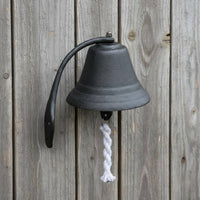 Cast Iron Bell Easy Installation Vintage Wall Bell Clear Chime for Porch