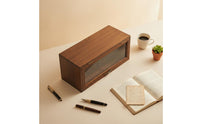 Desktop Organizer with Drawers Multi-Functional Retro Wooden Storage Box Vintage Wooden Storage Box Space-Saving Design