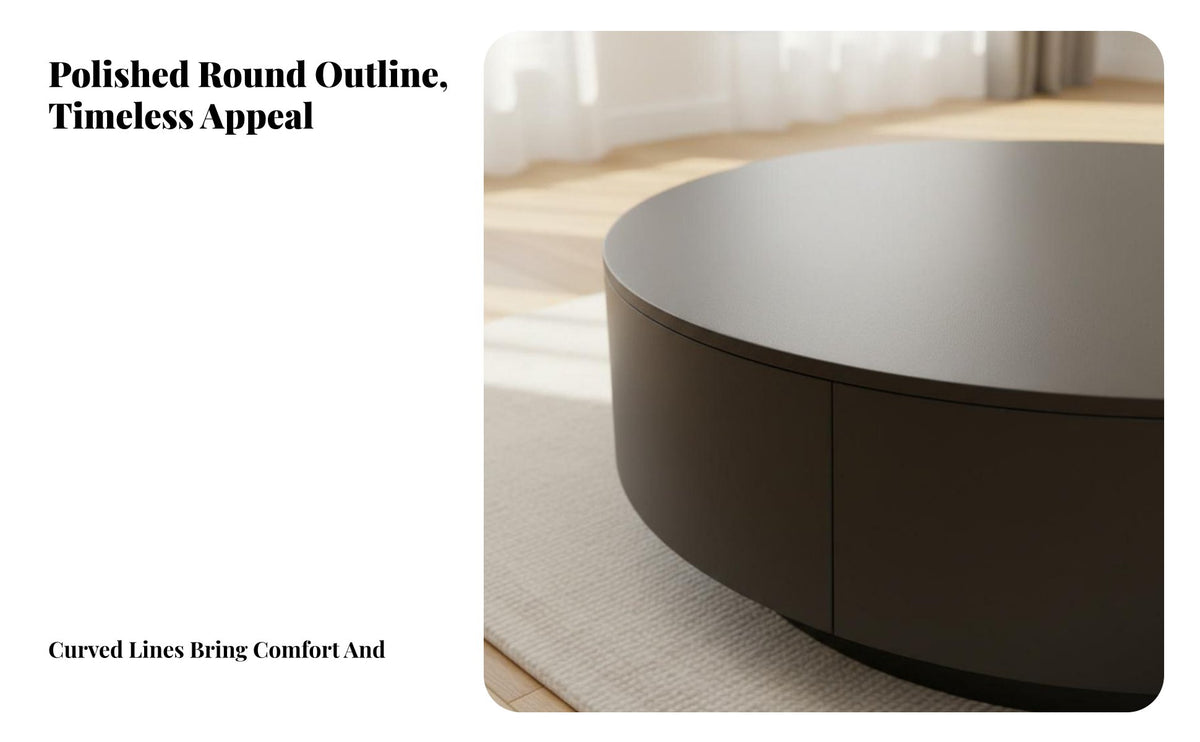 2 Pieces Round Nesting Table Set Light Luxury aesthetic Nesting Drum Tables Sintered Sta Top Household Furniture for Apartment Dwellers, Office, Bedroom