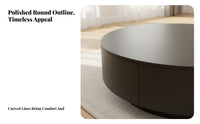 2 Pieces Round Nesting Table Set Light Luxury aesthetic Nesting Drum Tables Sintered Sta Top Household Furniture for Apartment Dwellers, Office, Bedroom