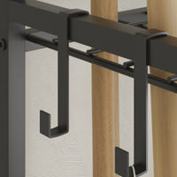 Garden Tool Rack with Wheels Heavy Duty Utility Cart with Hooks Sturdy Furniture for Garage