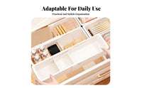 Expandable Drawer Organizer Space Saving Adjustable Drawer Divider Box Easy to Clean Retractable Compartment Tray for Students, Cabinet, Bedroom, Desk