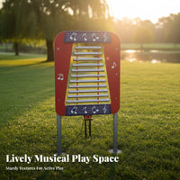 Perceptual Development Percussion Play Panel Weather-Resistant Outdoor Musical Instrument vivid hues Playground Fixture Inclusive Fun for Preschoolers, Educators, green space Planners, Daycare Center, Schoolyard