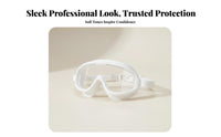 Waterproof Post-Surgery Eye Protector Protection Wraparound Safeguard Glasses Wide Vision Anti-Fog Safety Goggles Lightweight for Adults, Women, Workers, Showering, Outdoor, Workplace