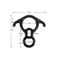 Figure-Eight Descender Compact Spur Descender Climbing Rappel Device Polished Rappel Device High Friction Control