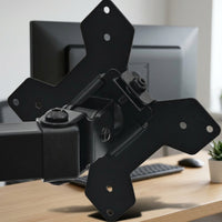 Dualdisplay Desk Mount Ventilated Monitor Arm Laptop Tray Heat Dissipation