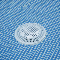 Round Main Drain Cover Perforated Pool Drain Cover White Hardware