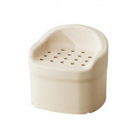 Stable & Sturdy Elderly Shower Chair With Drainage Holes Elderly Bath Chair Easy to Clean Expanded Polypropylene Bathroom Stool Tool-Complimentary Assembly for Disabled