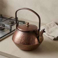 Vintage Finish Turkish Tea Kettle Decorative Spout Hammered Copper Tea Kettle
