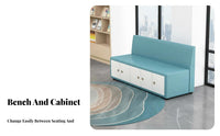 Padding Ed Entryway Organizer Comfortable Seating Adaptable Waiting Room Seat High Load-Bearing Sturdy Construction