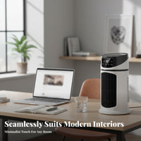 Cools & Humidifies Desktop Misting Fan Low Noise Operation Desktop Air Cooler 8-Hour Timer for Office Workers, Students, Bedroom, Dorm Room