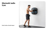 Multiple Modes Music Boxing Machine Built-in Hit Counter Smart Music Boxing Machine Rechargeable Wall Mounted LED Punching Pad Easy Installation for Fitness Enthusiasts, Adults, Beginners, Home Gym, Living Room, Garage