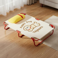 Elevated Dog Cot Easy to Assemble Raised Pet Bed Washable for Indoor