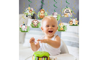 Hanging Spiral Decorations with Single Swirls DIY for Nursery, Baby