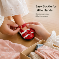 5.5cm Cotton Doll Shoes with Bowknot Lace for 14-inch Dolls