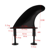 Flexible Soft Tail Fin Elastic Surfboard Fin with Screw Bendable Compact for Paddleboarders
