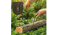 Compact Hand Chain Saw with Strap Loops Portable Pocket Chainsaw with Handles Bidirectional Teeth Pocket Chain Saw Foldable for Backpackers, Camping, Backpacking